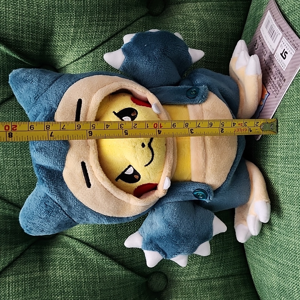 Pokemon Pikachu Dressed as Snorlax Plush - Picture 6 of 7